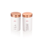 Ebun Stainless Steel Sugar Tea Containers Set of 2 with the Capacity of 500 Gms Each