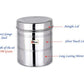 EBun Stainless Steel Silver Touch Containers Set (Pack of 8)
