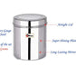EBun Stainless Steel Mirror Polished Containers Set (Pack of 9)