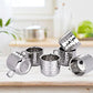 Ebun Stainless Steel Double Wall Hammered Small Size Tea Coffee Cups Set of 6 Small Size 60 Ml