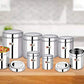 EBun Stainless Steel Mirror Polished Containers Set (Pack of 9)