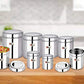 EBun Stainless Steel Mirror Polished Containers Set (Pack of 9)