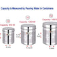 Ebun Stainless Steel Laser Finish Floral Containers Combo Set