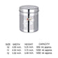EBun Stainless Steel Laser Finish Floral Containers Set (Pack of 3)