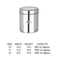 EBun Stainless Steel Mirror Polished Containers Set (Pack of 3)