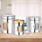 Ebun Stainless Steel See Through Containers Combo Set - 750 Gms to 1.25 kgs Capacity