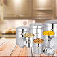 EBun Stainless Steel Silver Touch Containers Set (Pack of 6)