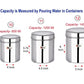 EBun Stainless Steel Mirror Polished Containers Set (Pack of 3)