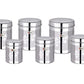 EBun Stainless Steel Laser Finish Floral Containers Set (Pack of 6)