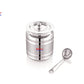 Ebun Stainless Steel Silver Touch Ghee Pot 1000 Ml