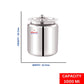 Ebun Stainless Steel Mirror Polished Plain Ghee Pot 1000 Ml