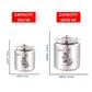 Ebun Stainless Steel Laser Finish Plain Ghee Pot