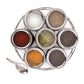 EBun Stainless Steel Mirror Polished Spice Containers Set With Organiser