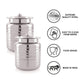 Ebun Stainless Steel Hand Hammered Ghee Pot 500 Ml (Pack of 2)