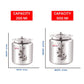 Ebun Stainless Steel Laser Finish Plain Ghee Pot