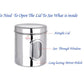 Ebun Stainless Steel See Through Heavy Gauge Containers 4 Kgs Capacity - Set of 4 Pcs Combo
