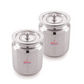 Ebun Hand Hammered Finish Stainless Steel Ghee Pot 250 & 500 Ml Combo (Pack of 2)