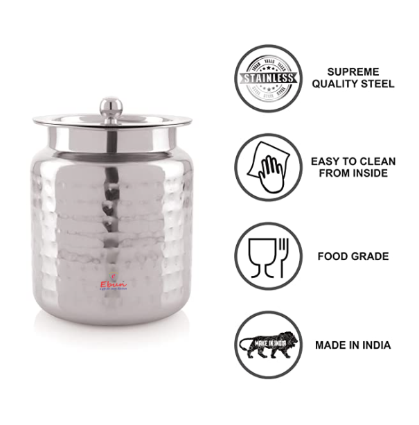 steel ghee pot with spoon | steel oil containers for kitchen | oil containers for kitchen steel | bestic kitchen oil jar steel | steel oil container | oil container steel | oil steel containers for kitchen | oil can steel | oil spoon steel | steel oil can | stainless steel oil pot | stainless steel oil container | steel jars for kitchen storage | steel container | steel container with lid | stainless steel container | container for kitchen storage set steel | container steel