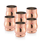 Ebun Stainless Steel Copper Plated Hand Hammered Design Drinking Glass 300 Ml