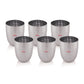 Ebun Stainless Steel Hand Hammered Design Drinking Glass 300 Ml