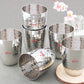 Ebun Stainless Steel Hand Hammered Design Drinking Glass 300 Ml