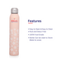 Ebun Stainless Steel Water Bottle for Kids and Adults (Set of 4) - 700 Ml