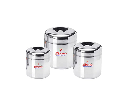 stainless steel tea coffee sugar canisters