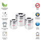Ebun Stainless Steel Small Container Set (Pack of 3)