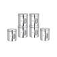 Ebun Stainless Steel See Through Containers 1 Kgs Capacity - Pack of 6 Combo