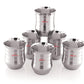 Ebun Silver Touch Stainless Steel Drinking Glass Set 300 Ml