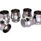 Ebun Hand Hammered Stainless Steel Drinking Glass Set with Serving Tray 300 Ml