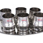 Ebun Hand Hammered Stainless Steel Drinking Glass Set with Serving Tray 300 Ml